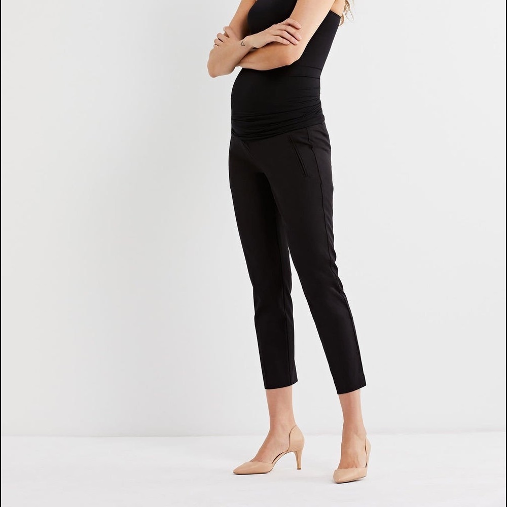 Slim ankle maternity pants